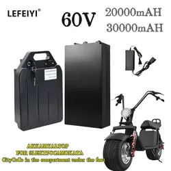 Citycoco battery 60v 20ah 30ah lithium-ion Battery For Harley Citycoco Motorcycle (additional) to leg Compartment+Charging