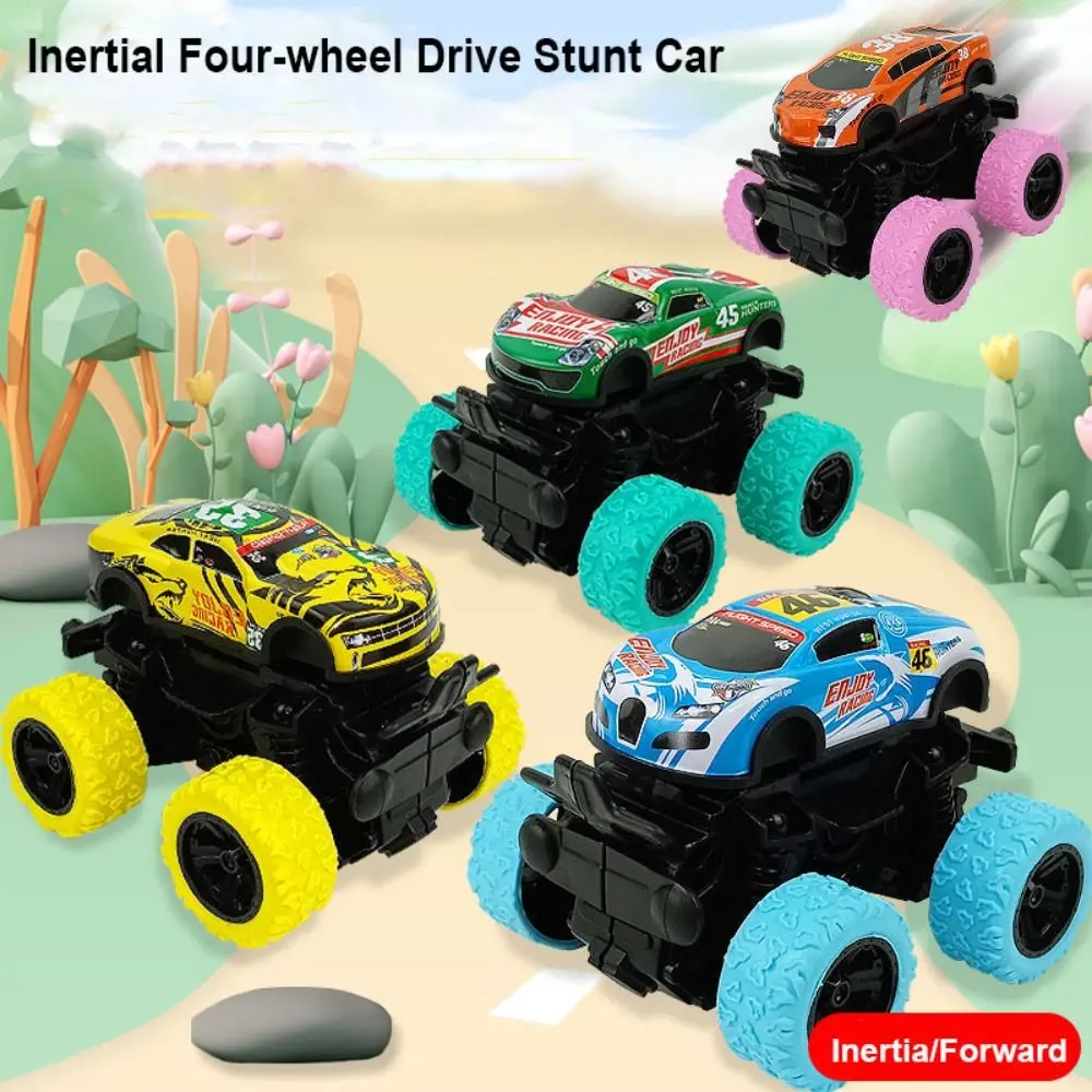 Pull Back Four-wheel Drive Stunt Car Rotated With 360° Inertial Rotation Stunt Off-road Vehicle 9 Styles ABS Material