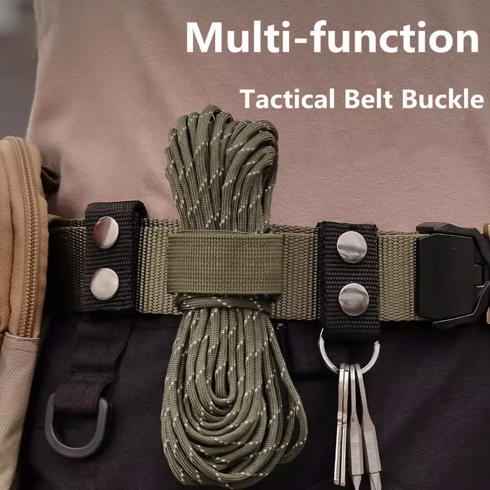 1PC Tactical Belt Buckle Loop Heavy Duty Belt Keeper Webbing Strap Hunting Belt Fixed Holder Outdoor Sport Equipment Accessories