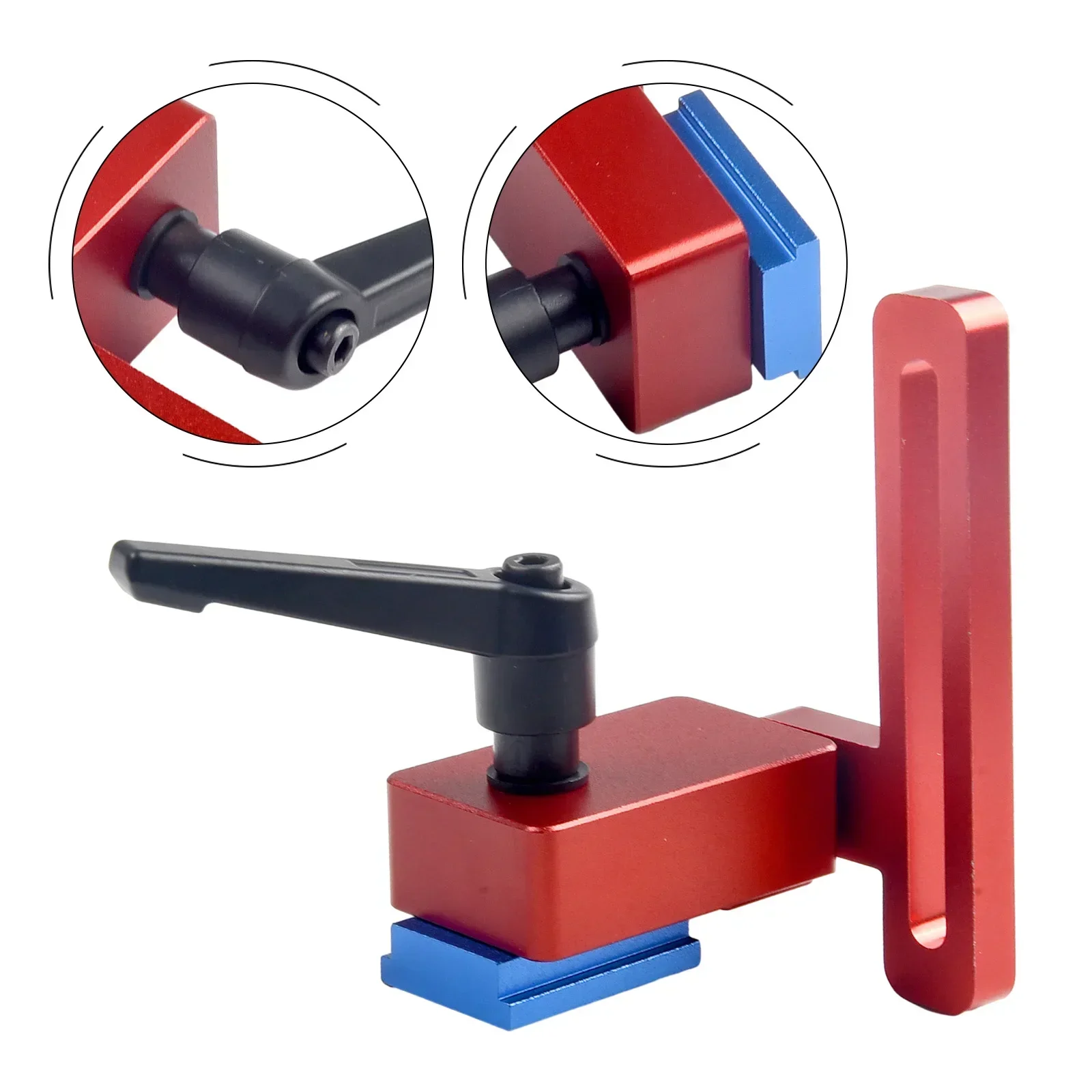 

Aluminum Woodworking T Track Stop Limiter High Accuracy Easy to Use Suitable for Standard T Track Lockable Stopper