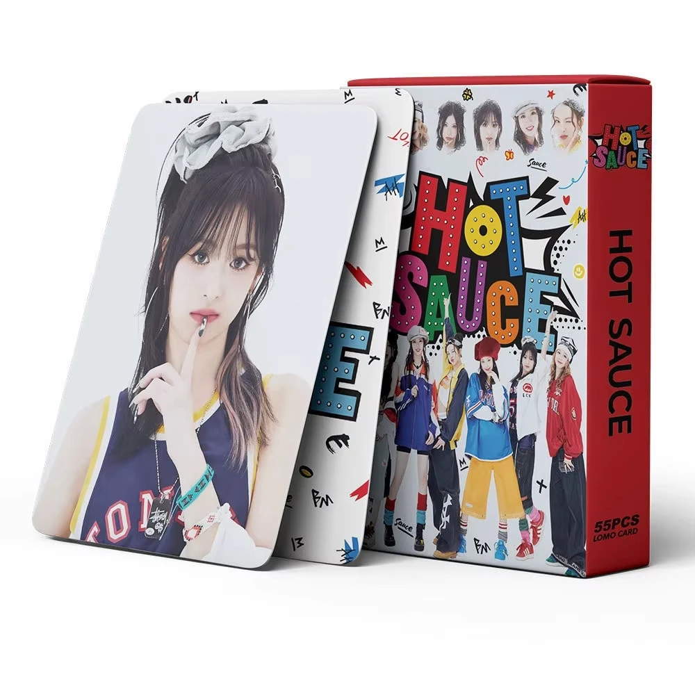 55 قطعة/المجموعة/المجموعة Kpop Girl Group ألبوم جديد الساخن الحصير لومو بطاقة مرحبا الوحش صور بطاقة 1st الذكرى بطاقة لومو لهدايا الطلاب