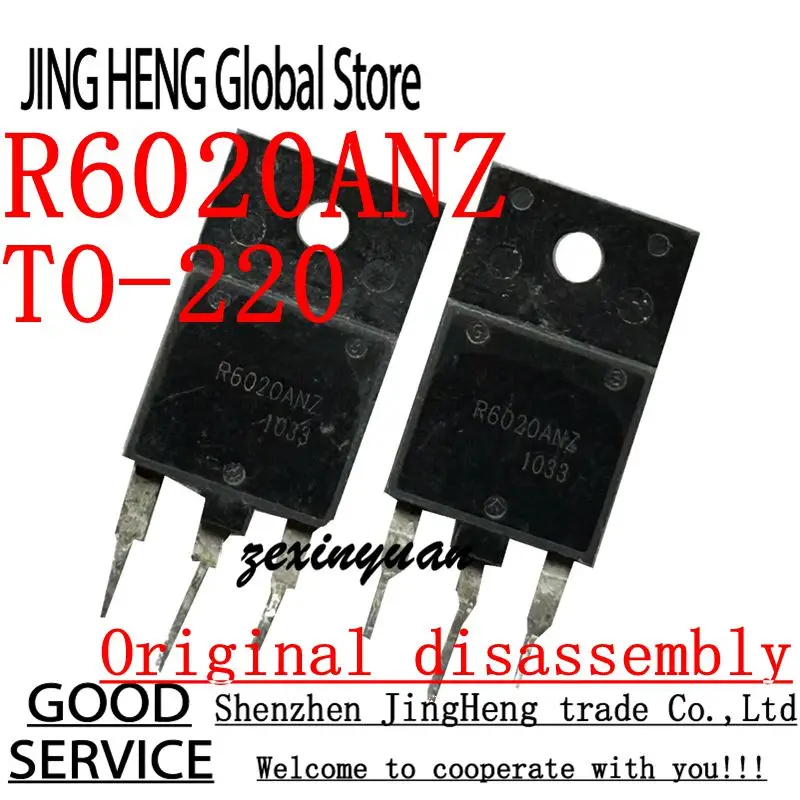 10PCS R6020ANZ TO-220Original disassembly