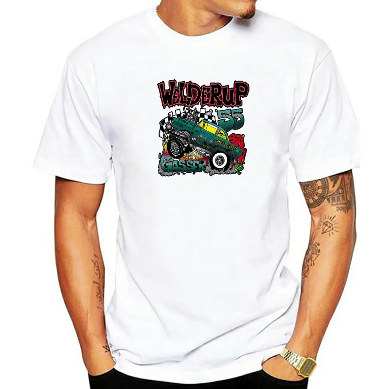 2020 Fashion  Garage Custom Hot Rod T Shirt Car 55 Chevy Gasser Rat Rod Tee shirt