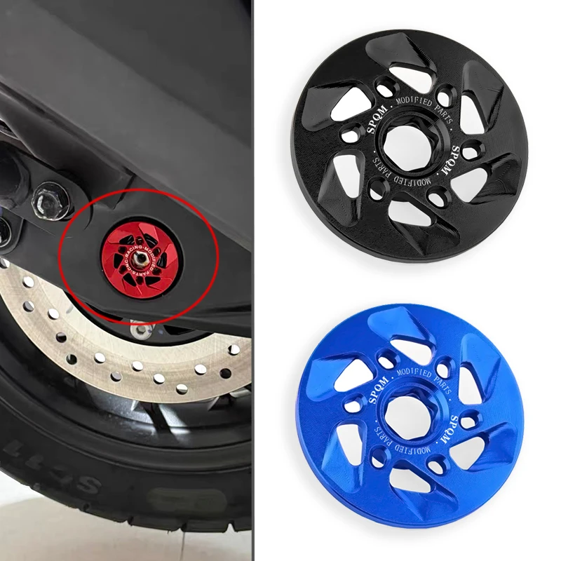 Motorcycle Rear Axle Decorative Ring Rear Axle Metal Cover Rotating Cover Fit For KYMCO xciting S250 S350 ST250 X350 XCITING