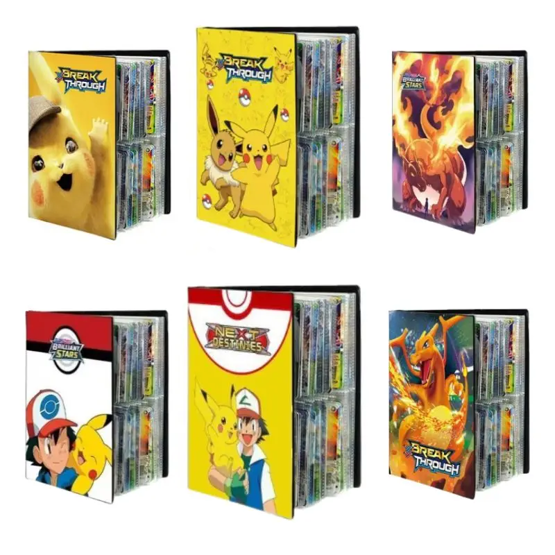 240PCS Pok é mon Cards Album Book Pokemon Game Charizard Card Album VMAX GX EX Holder Collection Binder Folder Kids Toy Gift