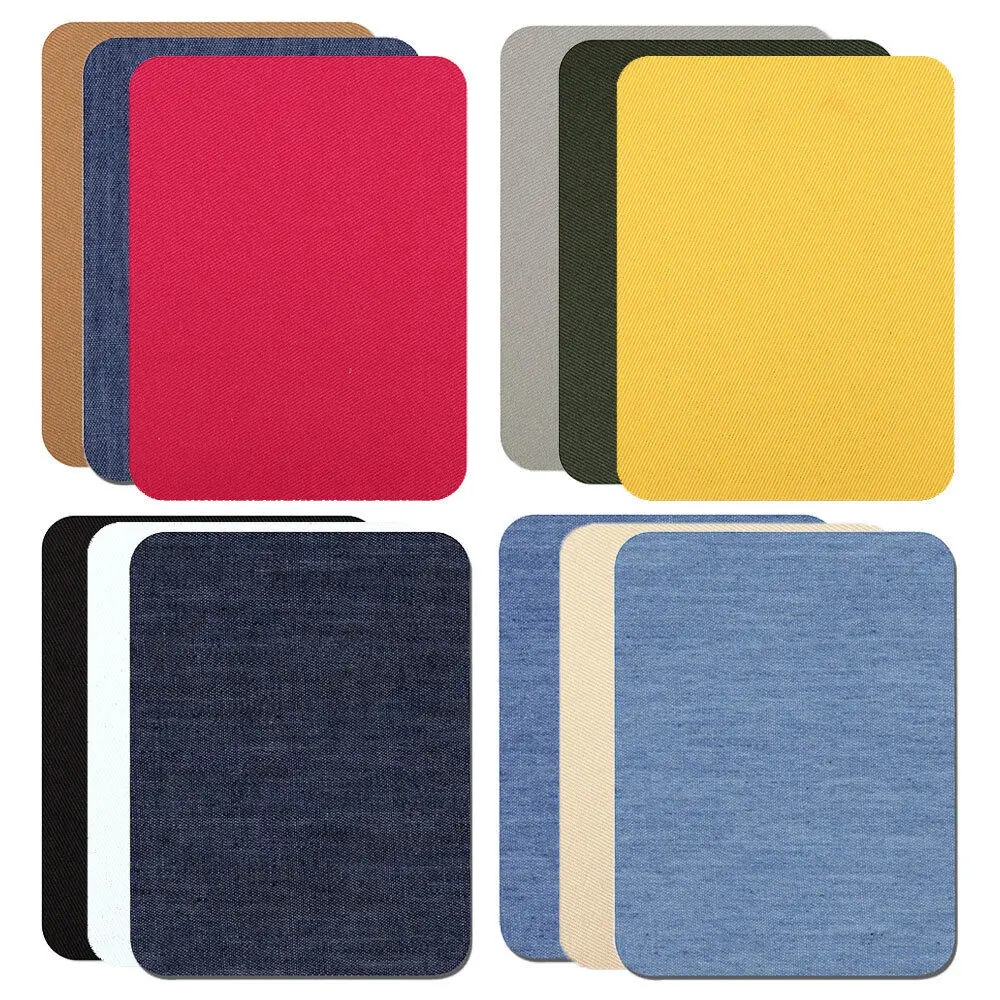 1pc/5pcs/10pcs Iron on Fabric Patches for Clothes Sewing Patches Denim Jean Repair Canvas Puffer Down Jacket (4.9 x 3.7 Inches)