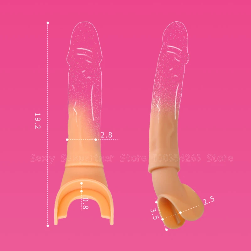 جديد سيليكون فتح الفم التوصيل دسار الكمامة الفم القضيب التوصيل الرقيق العميق ثورا مزدوجة الفم Bdsm عبودية الكبار ألعاب الجنس لعب للمرأة #6