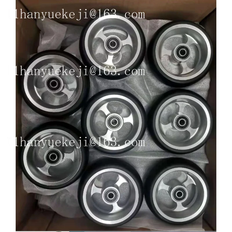 4 inch Rugged sports wheelchair front wheel high-speed bearing aluminum alloy casters