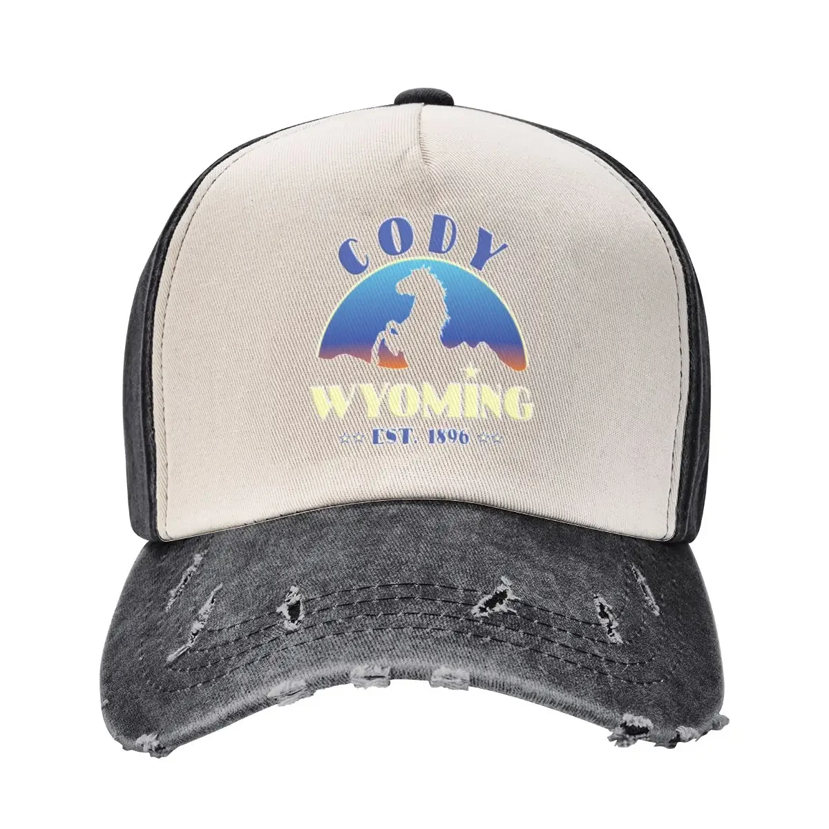 Cody Wyoming 1896 Baseball Cap Visor Snapback Cap Horse Hat Military Cap Man Golf Women Men's