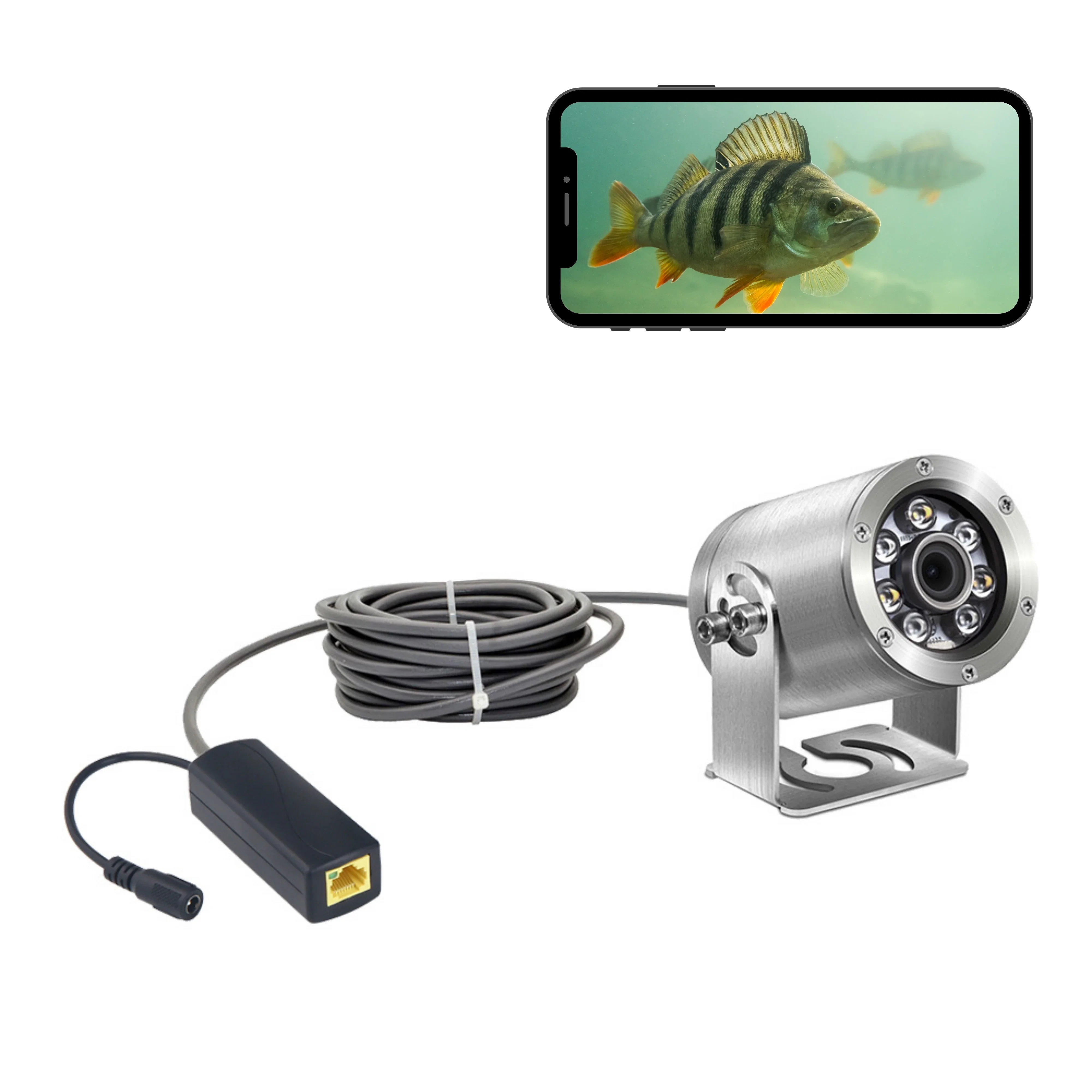 

5MP High-definition Anti-corrosion Underwater Aquaculture Monitoring Fishing Camera Underwater