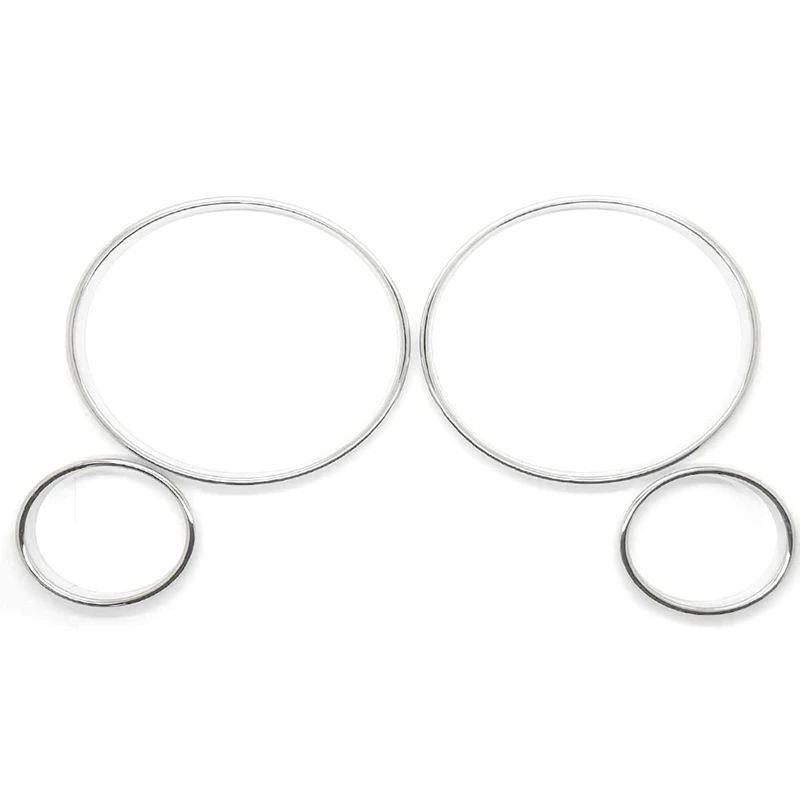 Car Speedometer Cover Bezel Trim Dashboard Gauge Ring Set For BMW E39 5 Series E38 7 Series E53 X5 Parts Accessories 4PCS