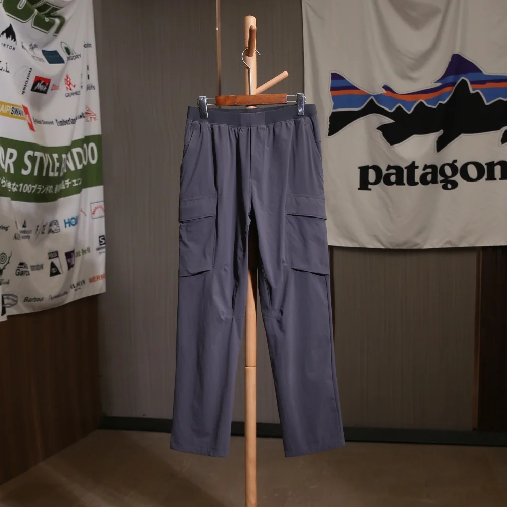 

Мужские уличные мягкие брюки ell, осенне-зимние ветрозащитные водонепроницаемые износостойкие повседневные брюки, эластичные легкие нейлоновые брюки