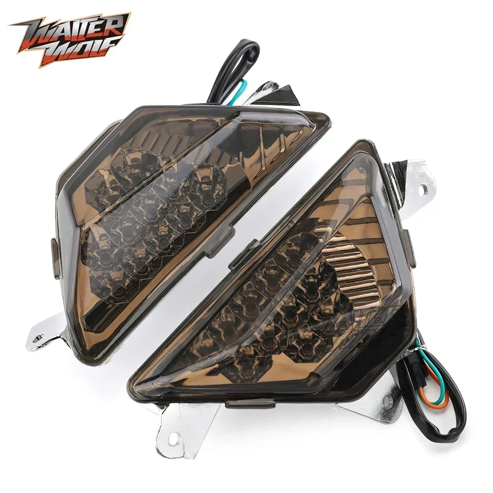 Front LED Turn Signal Indicator Lamp For KAWASAKI ZX6R Z1000SX NINJA 250 400 650 300 1000 ZX25R ZX-4R Motorcycle Light Flasher