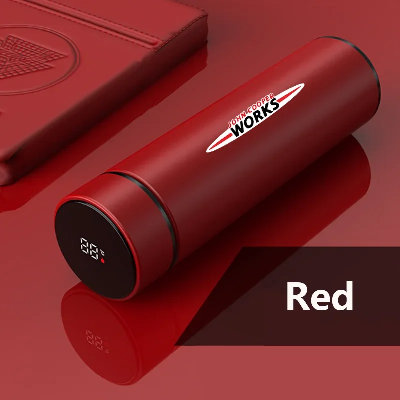 

500ml Intelligent Car Thermos Cup Tea Coffee Vacuum Flask Temperature Display Smart Water Bottle For MINI Coopers JCW R60 R55