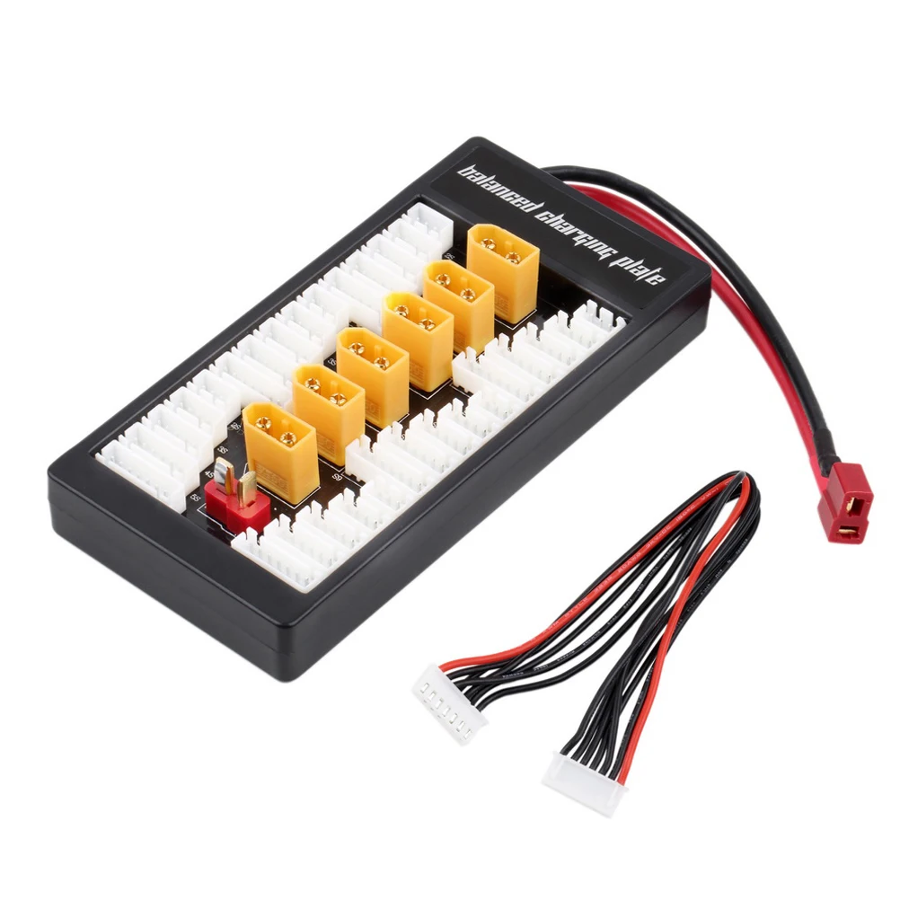 40A لوحة متوازية 2-6S محطة شحن ليبو 20Awg مخرج متوازن 14Awg سلك عالي الحرارة متعدد