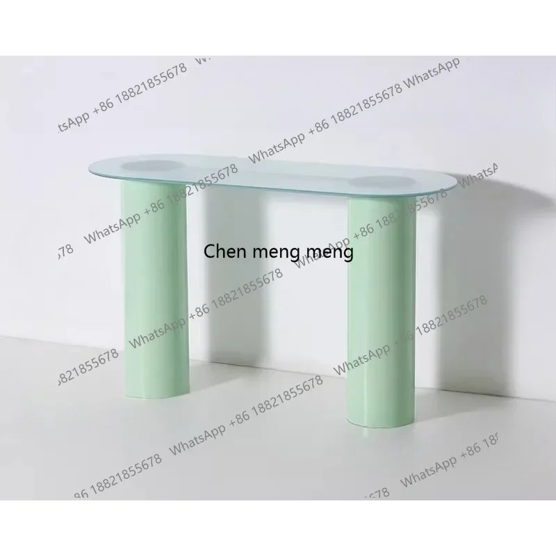 

Light luxury acrylic dining table household small apartment rectangular