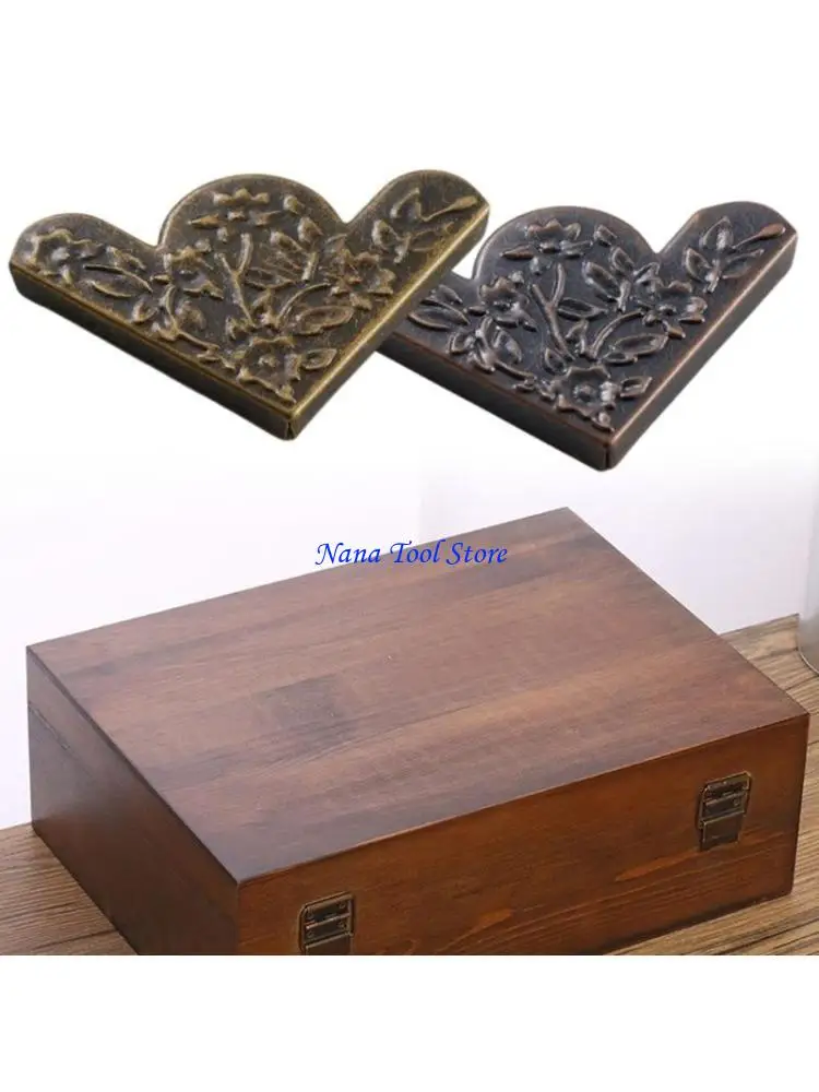 31GJ Artisttics Florals Pattern Metal Corners Accessory for Gifts Box Amélioration