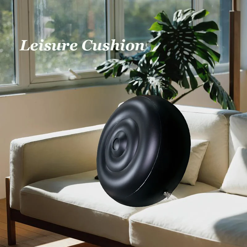 

PVC Inflatable Cushion Ergonomic Waist Support Pillow Soft Air Back Pad Portable Foldable Home Sofa Chair Comfort Rest Cushion