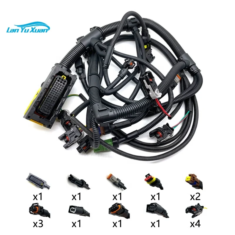 JS220 JS235 Excavator Dieseal Engine Wire Harness 32009727 Cable Wiring Connector For jcb