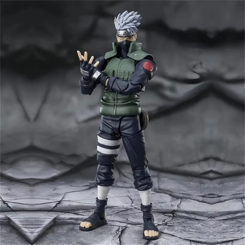 Hot Sale Anime Action Figure Naruto Shfiguarts Hatake Kakashi Finished Maodel Kit Collection Toy Christmas Gift