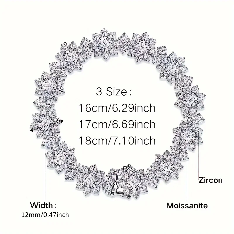 Magic flower bracelet, made of sparkling moissanite, exquisite and realistic. Elegant and luxurious, exudes charming beauty and