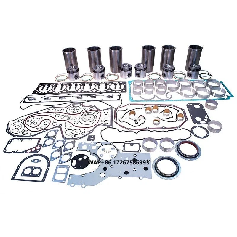 Engine Overhaul Rebuild Kit Cylinder Kit Piston Kit Gasket Set for 6125 12.5L RE524780 RE505213 RE535190