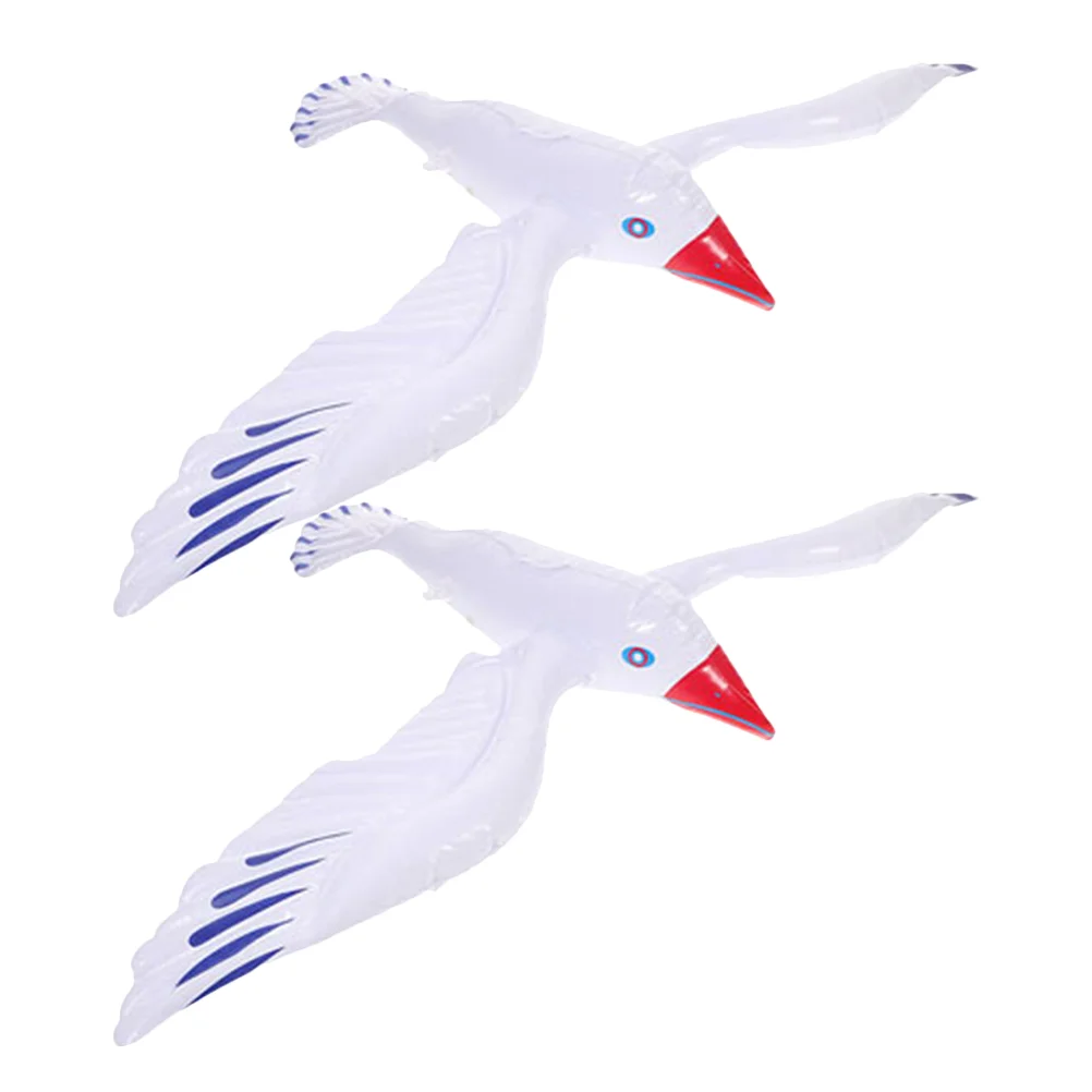 2 Pcs Swimming Pool Inflatable Toys Water Balloon Large Sea Gull Child Seagull Inflates Kiddy