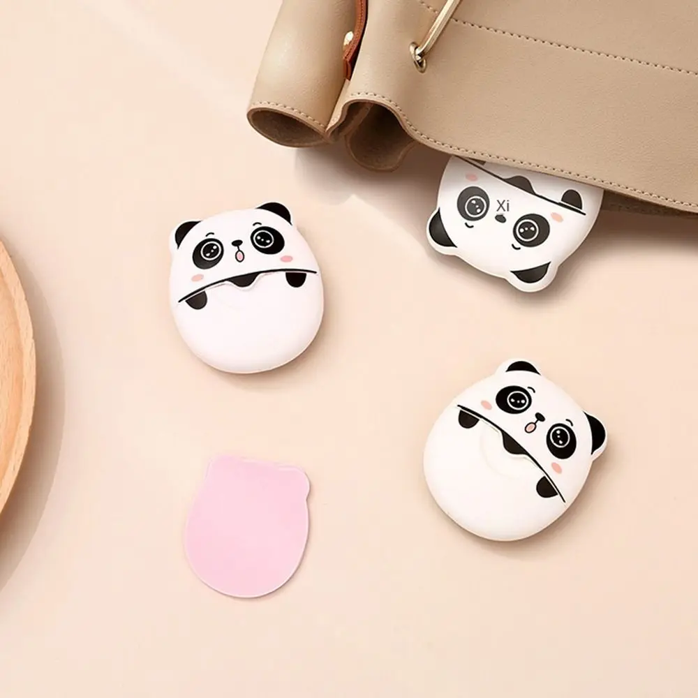 Panda Shape Paper Soap Fragrant Tablets Boxed Soap Disposable Soap Flakes Hand-washing Cleaning Supplies Soap Tablets Children