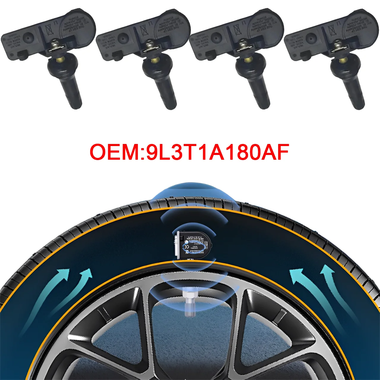 Для Ford C-Max Edge Escape Expedition F-150 Focus Explorer Fiesta Focus 1/4 шт. TPMS датчик давления в автомобильных шинах 9L3T1A180AF 315 МГц Для Ford C-Max Edge Escape Expedition F-150 Focus Explorer Fiesta Focus 1/4 шт. TPMS датчик давления в автомобильных шинах 9L3T1A180AF 315 МГц