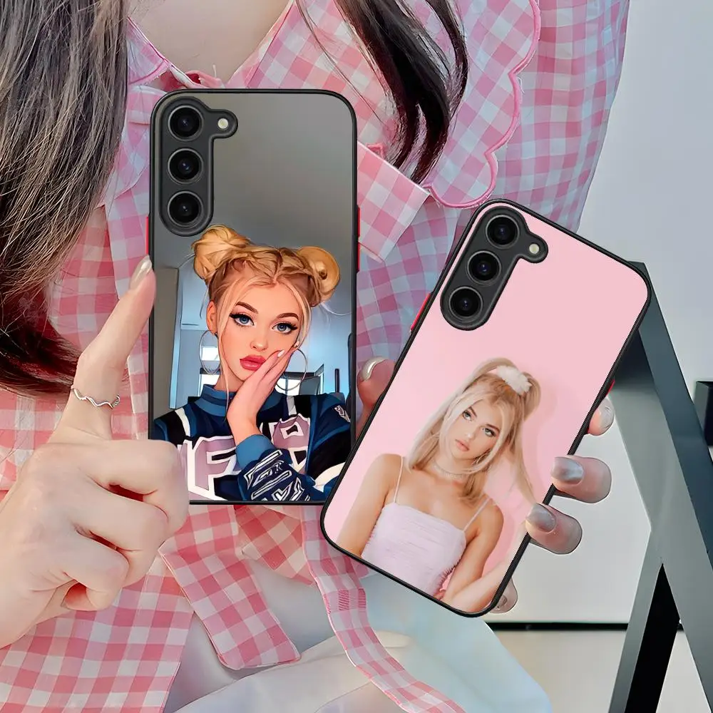 Cute Loren Gray Phone Case for Samsung Galaxy S26 S25 S24 S23 S22 S21 Plus FE Ultra Skin Feel Shockproof Cover