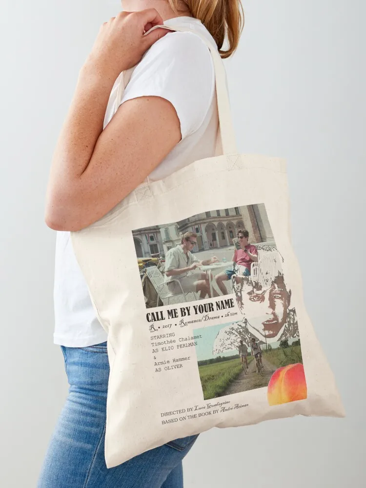 Call Me by Your Name Movie Poster Tote Bag Shopper bag Handbags supermarket folding bag
