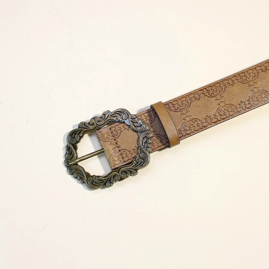 Fashionable Retro Millennial Girly Belt Bohemian Leather Belt Trendy, Versatile, Decorative, Vintage-Washed Women’s Belts - view 5