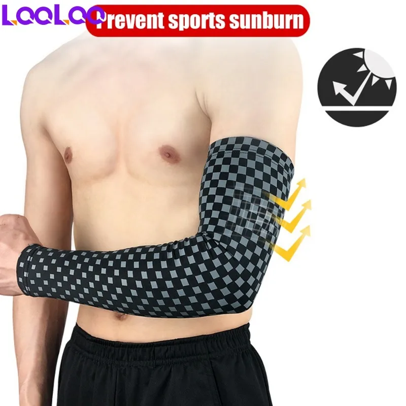 Manchons de bras de compression respirants, protection UV, manchons de refroidissement pour le cyclisme, la course, le golf, la conduite, le basket-ball, le football, l'extérieur, 1PC