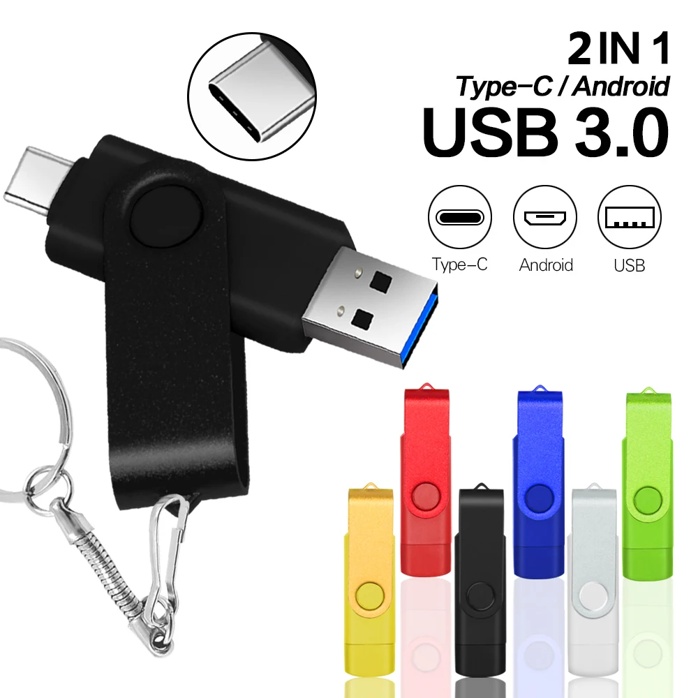 High Speed USB 3.0 Flash Drives, Tipo C Pendrive, Pen Drive, Disco Flash, Jump Drives, 16GB, 32GB, 64GB, 128GB