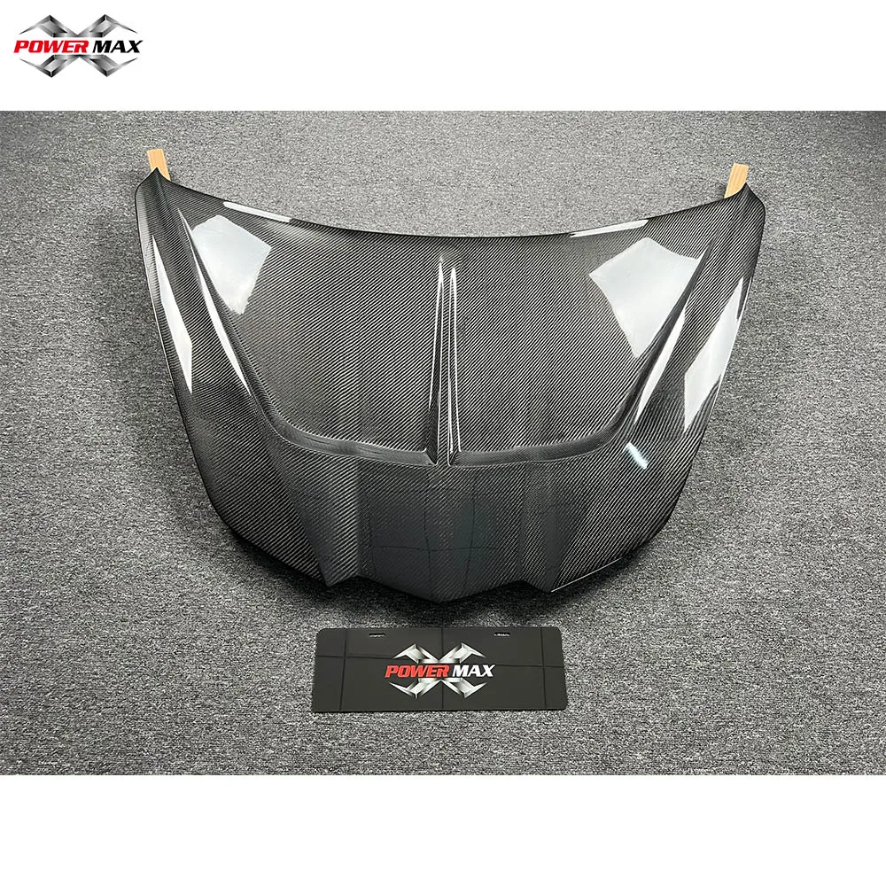 High Quality Carbon Fiber Front Hood For Chevrolet Corvette C8 ST Style Bonnet