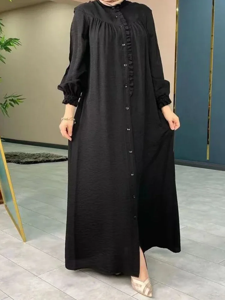 Vestido musulmán árabe saudí para mujer, túnica larga de Eid Abaya marroquí, Abayas de Dubái, caftán islámico, Ramadán, 2023