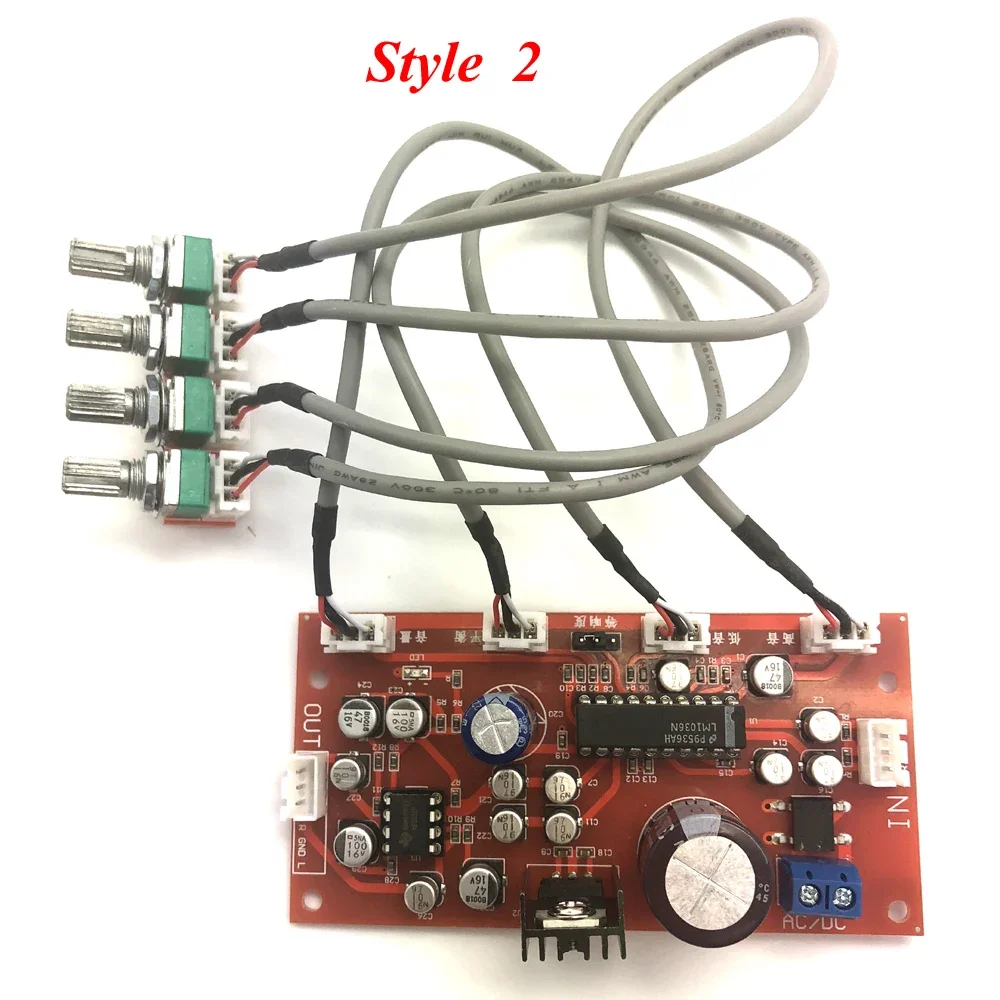 Lusya LM1036 + NE5532 Preamp Amplifier Board With Treble, Bass ,balance, Volume Adjustment Single-supply Operation