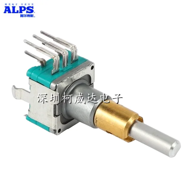 1pcs，Rotary encoder，EC11EBB24C03，30-bit 15-pulse，8 Pin，With a press switch，360 degrees without limit