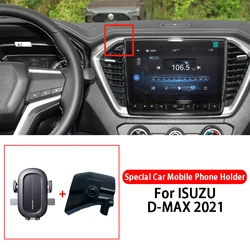 For ISUZU D-MAX 2021 Special Car Mobile Phone Holder Navigation Air Vent Mounts Clamping Bracket Car Styling Accessories