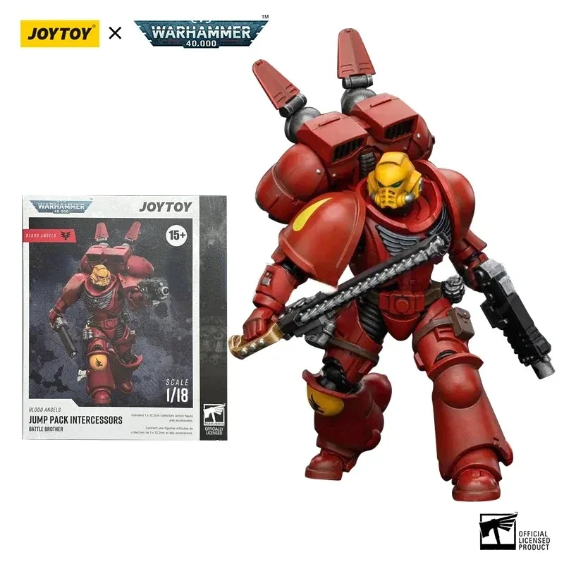 JOYTOY 1/18 Action Figurine Blood Angels Collectible Model Anime Figure 40K FigureBlood Angels Jump Pack Intercessors Anime Toys