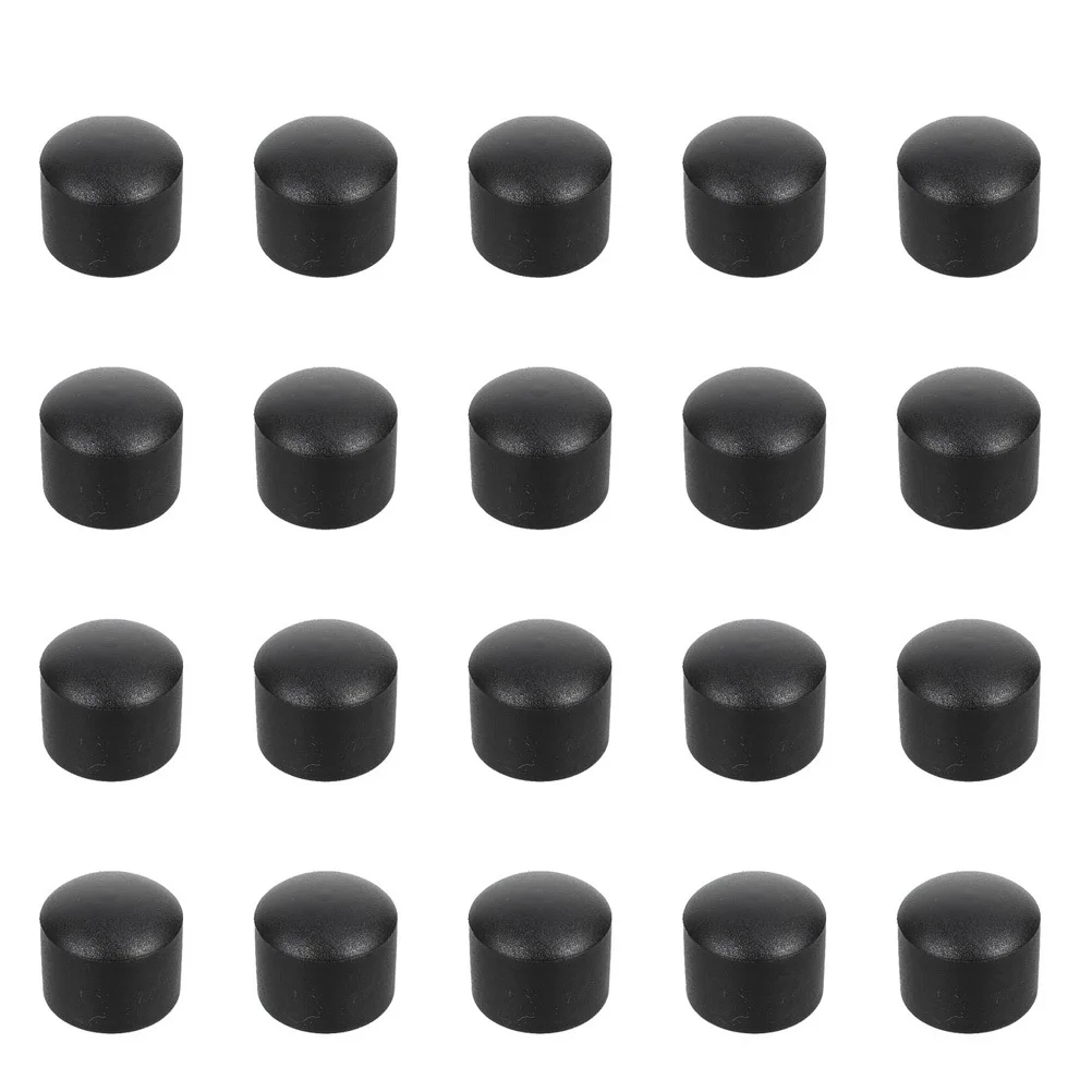 

20Pcs Foosball Table Pipe Caps Plastic Protective Covers Black Table Football Machine Parts Easy Installation Foosball