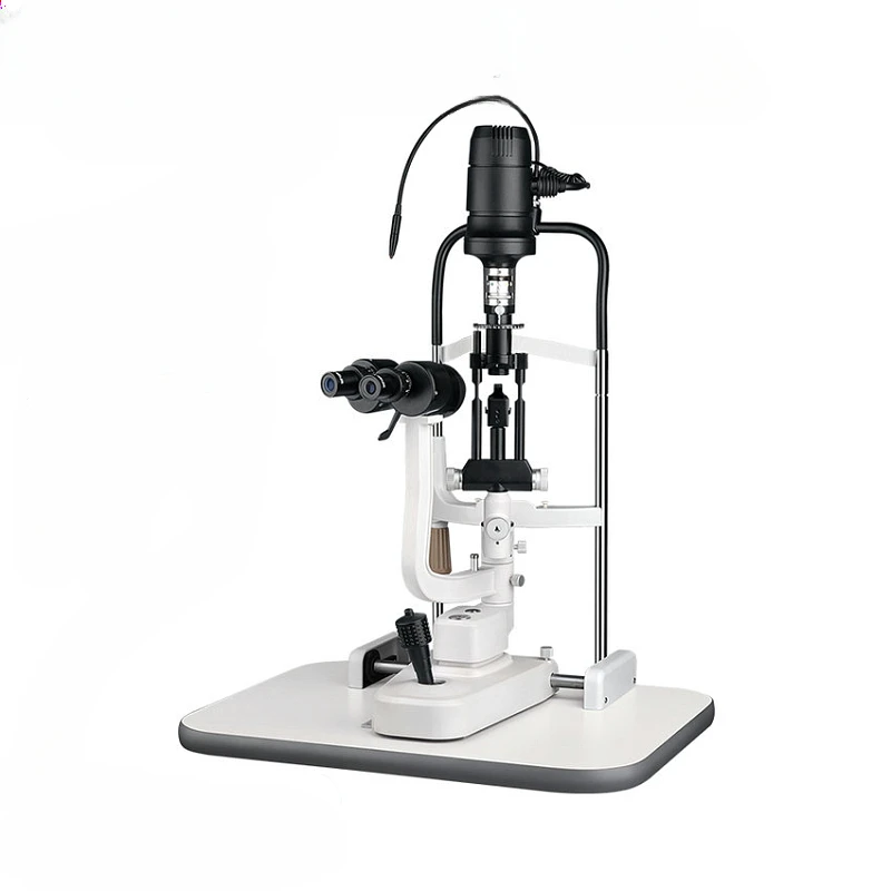 -66B Eye Hospital upper light source Slit lamp microscope wide field eyepiece 16 times, including lifting table