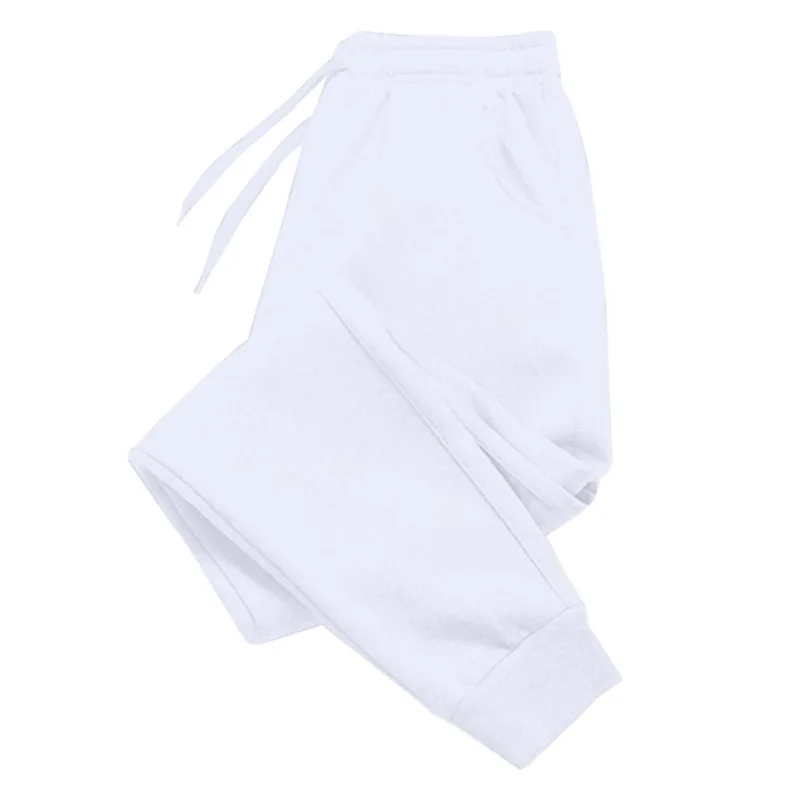 Autumn and winter unisex casual pants, outdoor sports jogging pants, fashionable solid color pants, soft and comfortable at home