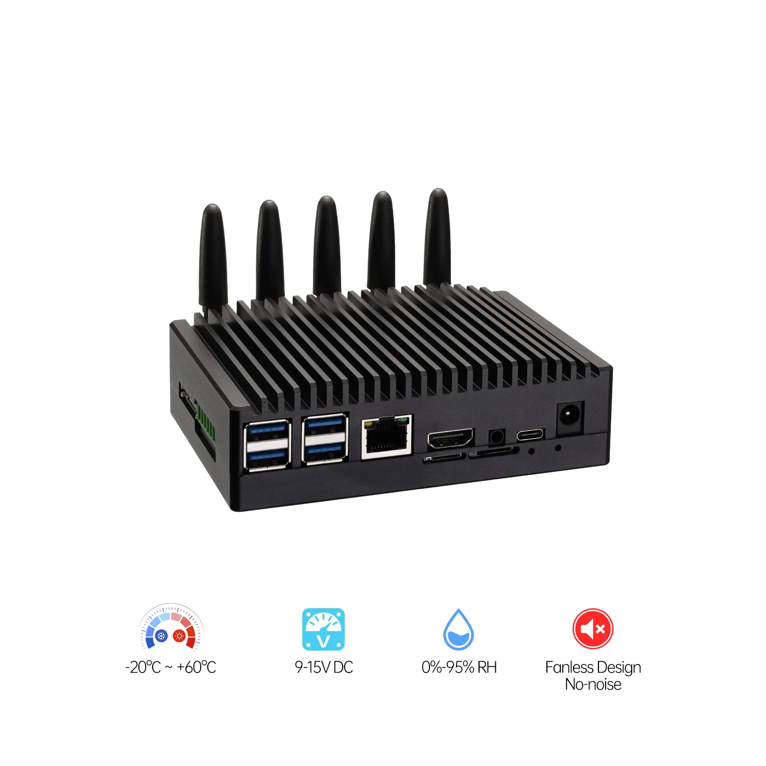 DIT ARM نظام مضمن كمبيوتر صغير RK3568 RK3588 NPU المنفذ التسلسلي LAN USB الإدارة الصناعية أندرويد Ubuntu Linux التشغيل