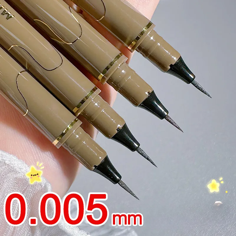 Gladde vloeibare eyeliner-pen Waterdicht zwart eyelinerpotlood Hoog gepigmenteerde punk oogmake-up Cosmetische hulpmiddelen Twist eyeliner-potloden