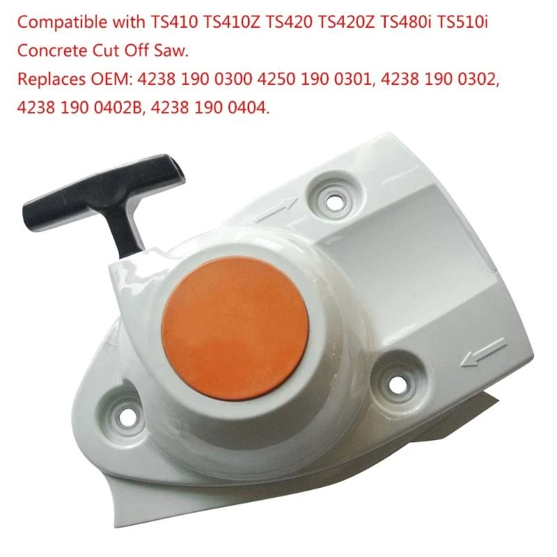 

R9UF отдача стартовой сборочной сборы подгоняет бензопила TS410 TS420 4238-190-0300 Бетонное отсечение