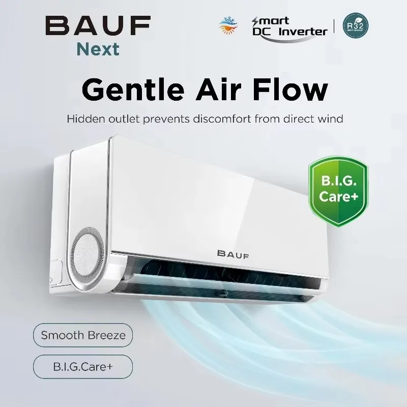 【Hot Item】BAUF 9000 BTU Split AC Inverter WiFi R32 UVC Sterilization B.I.G.Care+ Aroma Diffusion Healthy Household A+++ Energy C - view 2