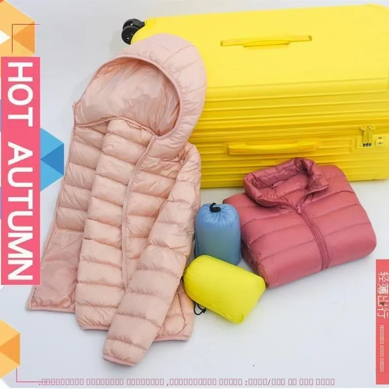 

Ultra-Light down Cotton Jaet Hooded Men's Women's Slim Fit Comfortable Wearing Versatile Spring Autumn Winter Coat