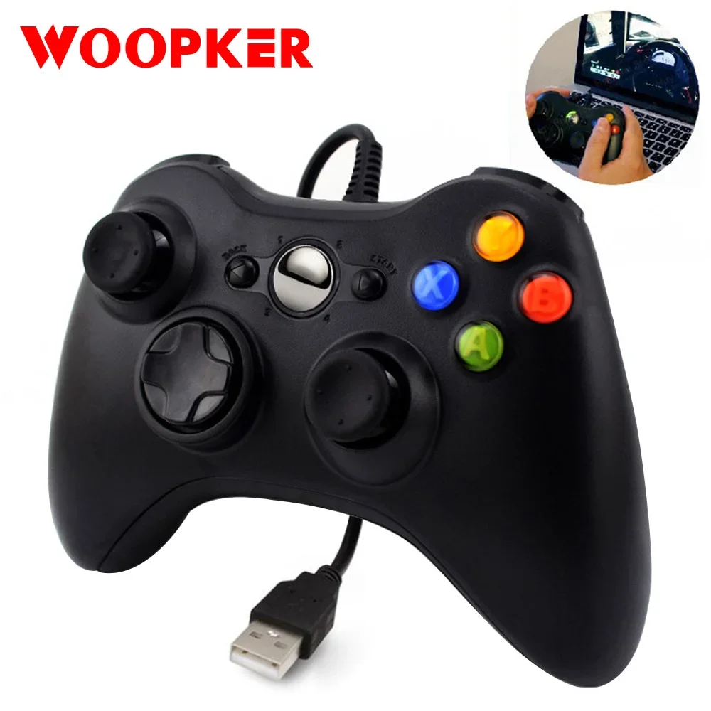 Przewodowy gamepad USB do konsoli Xbox 360/Slim kontroler do systemu Windows 7/8/10 Obsługa komputera do akcesoriów do gier Steam