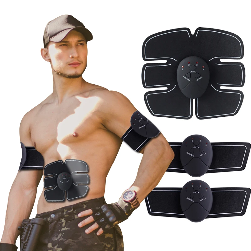 EMS Muscle Stimulator Abdominal Muscle Massager Hip Training Fitness Fat Burning Buttocks Arm Abdomen Trainer Apparatus Slimming